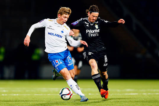 Norrköpings Alexander Fransson och IFK Göteborgs Gustav