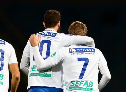 Norrköpings Emir Kujovic och Alexander Fransson