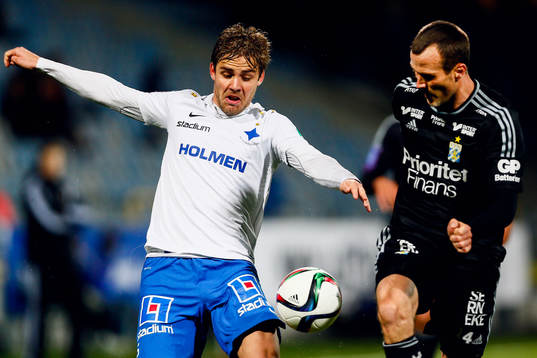 Norrköpings Christoffer Nyman och IFK Göteborgs Hjalmar