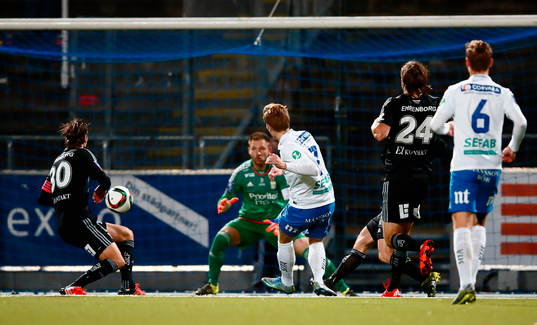 Norrköpings Alexander Fransson gör mål 1-0