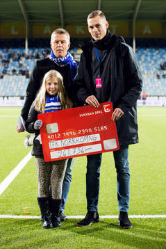 Norrköpings ungdomssektion fick en check från Svenska Spel