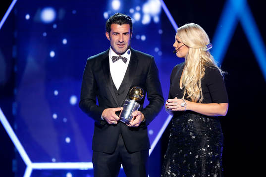 Luis Figo och Anna Brolin