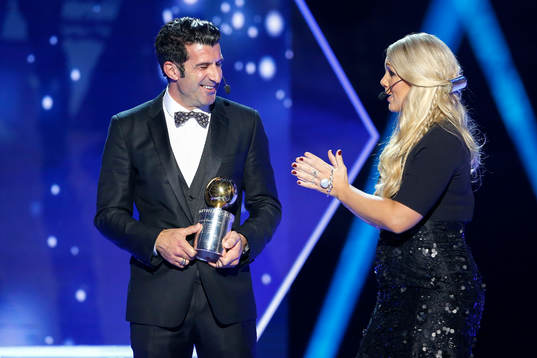 Luis Figo och Anna Brolin