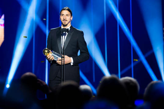 Zlatan Ibrahimovic tilldelas Guldbollen