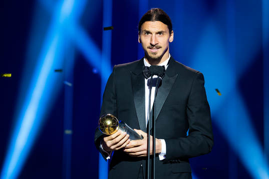 Zlatan Ibrahimovic tilldelas Guldbollen
