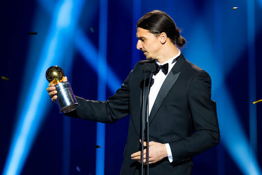 Zlatan Ibrahimovic tilldelas Guldbollen