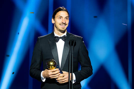 Zlatan Ibrahimovic tilldelas Guldbollen