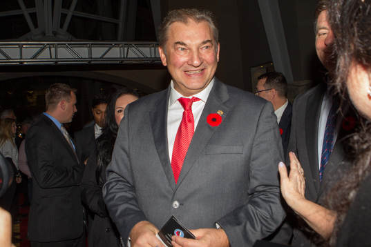 Vladislav Tretiak walks the red carpet