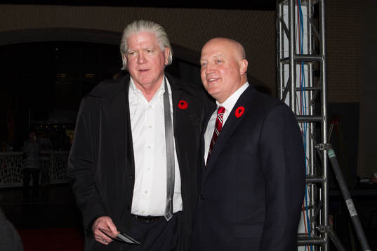 Brian Burke and Bill Daley pose for a photo