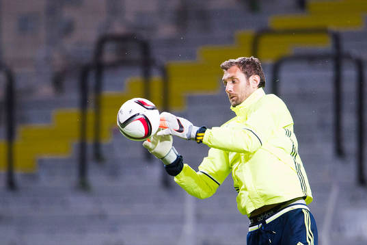 Sveriges målvakt Andreas Isaksson