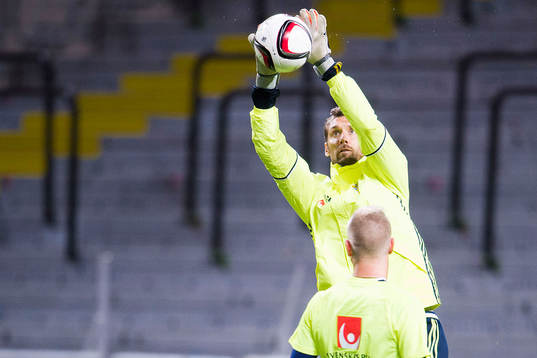 Sveriges målvakt Andreas Isaksson