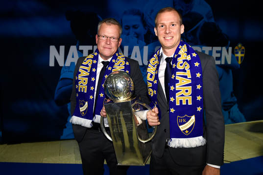 IFK Norrköpings tränare Jan Andersson och Andreas
