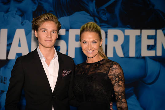 Kristin Kaspersen och sonen Filip