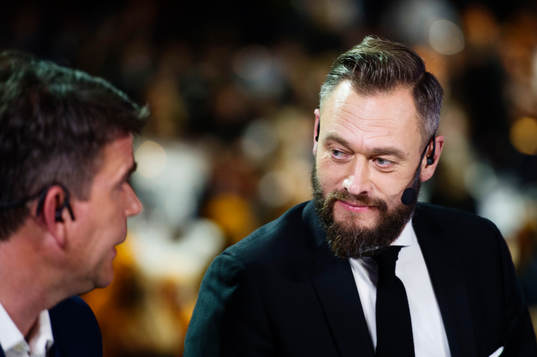 Olof Lundh och Patrik Ekwall i TV4-studion