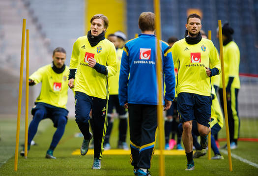Emil Forsberg och Marcus Berg