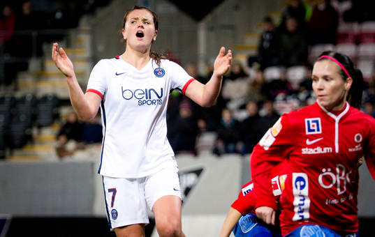 Paris SG Lindsey Horan deppar