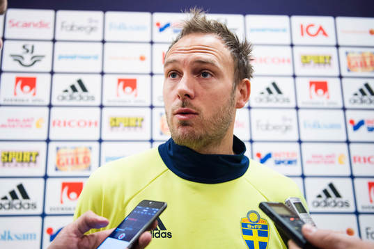 Andreas Granqvist i mixed zone