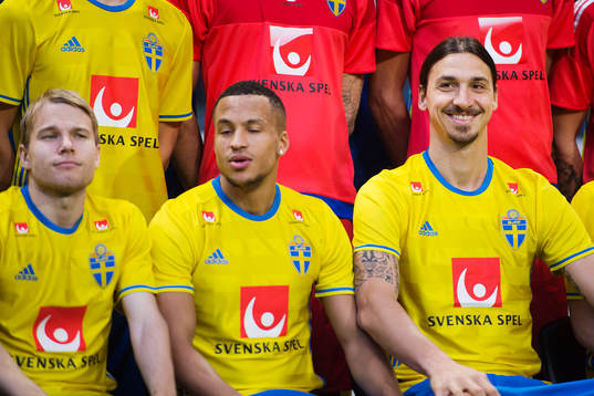 Oscar Lewicki, Martin Olsson och Zlatan Ibrahimovic