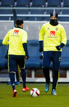 Erkan Zengin och Zlatan Ibrahimovic