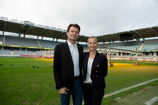 IFK Göteborgs klubbdirektör Martin Kurzwelly och Got