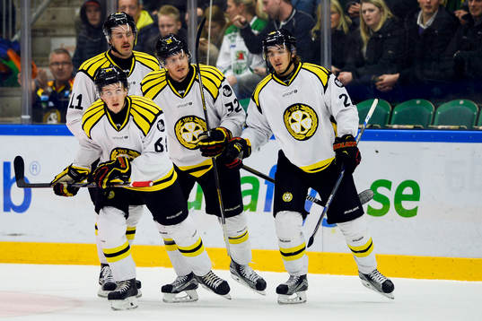 Brynäs Nick Johnson jublar