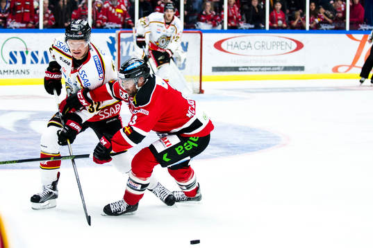 Luleås Lennart Petrell och Malmö Redhawks Kent McDonell