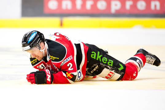 Malmö Redhawks Erik Andersson skadades