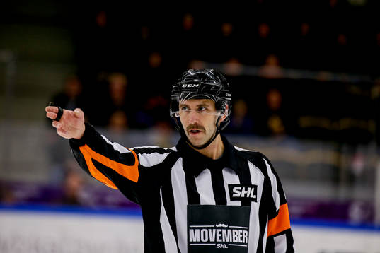 Domaren Linus Öhlund i mustasch