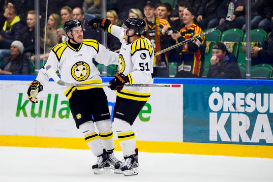 Brynäs Marc Zanetti jublar