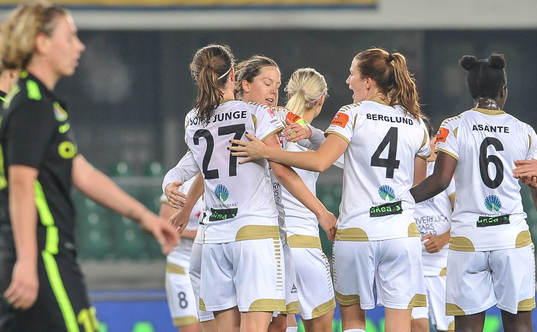 Rosengårds Sofie Junge Pedersen jublar
