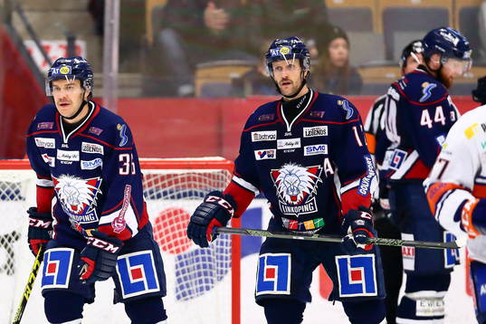 Linköpings Niklas Fogström och Linköpings Sebastian