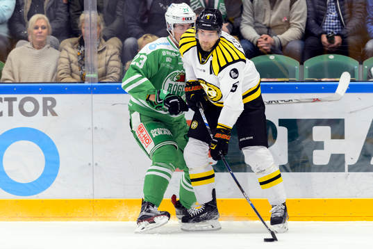 Rögles Daniel Sylwander och Brynäs Lukas Kilström