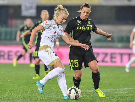 Rosengårds Nathalie Presson och Veronas Veronica Belfanti