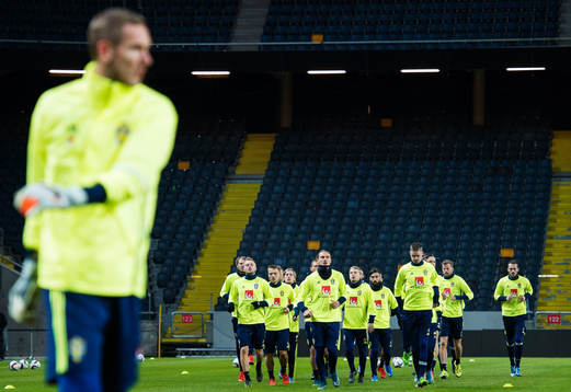 Sveriges fotbollslandslags träning