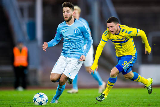 Malmös Pawel Cibicki och Sveriges Kerim Mrabti