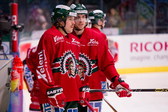 Frölundas Sebastian Stålberg och Henrik Tömmernes