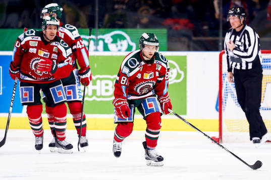 Frölundas Ryan Lasch jublar
