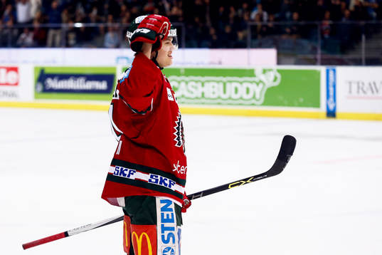 Frölundas Jacob Larsson jublar