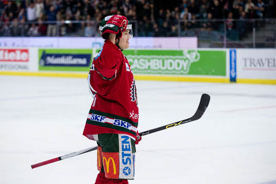 Frölundas Jacob Larsson jublar