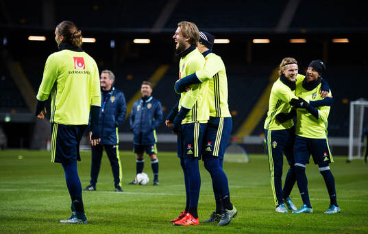 Ola Toivonen, Kim Källström, Oscar Hiljemark och Martin