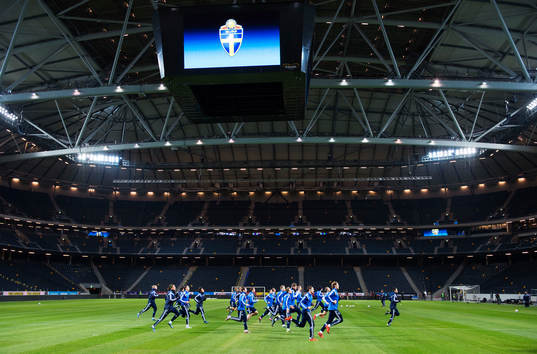 Danmarks fotbollslandslag tränar