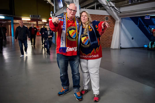 Två Djurgården supportrar