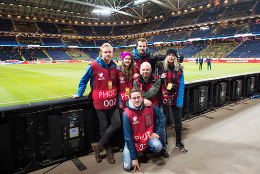 Bildbyråns team av fotografer
