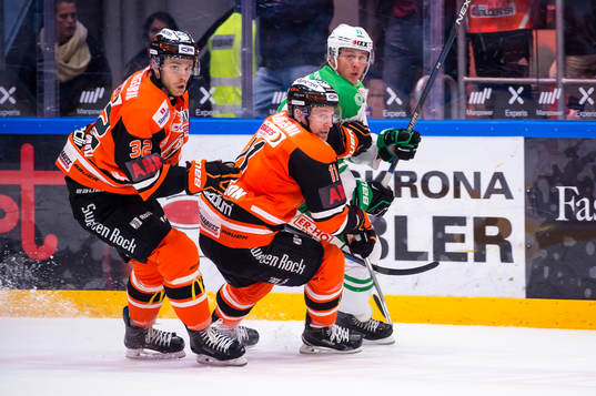 Karlskronas Anton Grundel  och Jesper Olofsson med David
