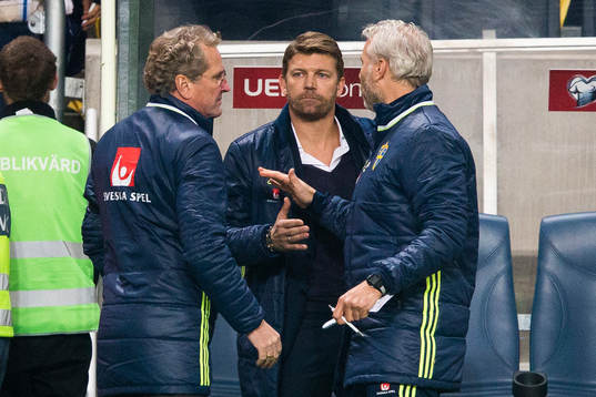 Sveriges förbundskapten Erik Hamrén, players manager
