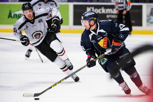 Djurgårdens Matt Anderson och Frölundas Mats Rosseli Olsen