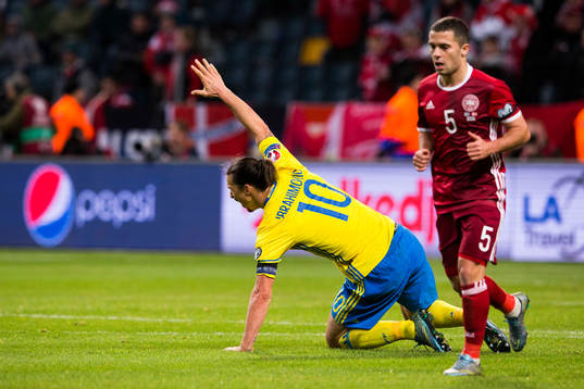 Sveriges Zlatan Ibrahimovic reagerar