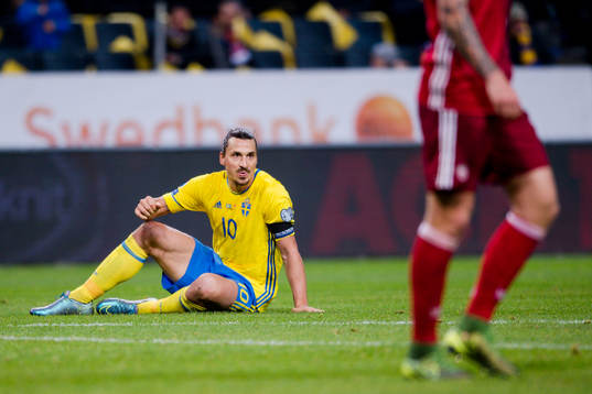Sveriges Zlatan Ibrahimovic deppar