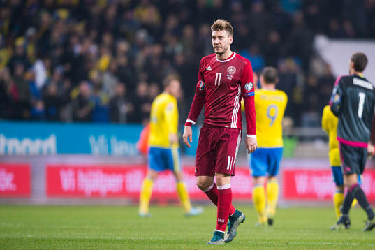 Danmarks Nicklas Bendtner deppar