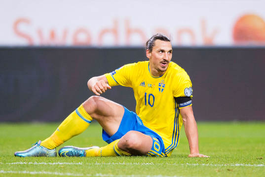 Sveriges Zlatan Ibrahimovic deppar